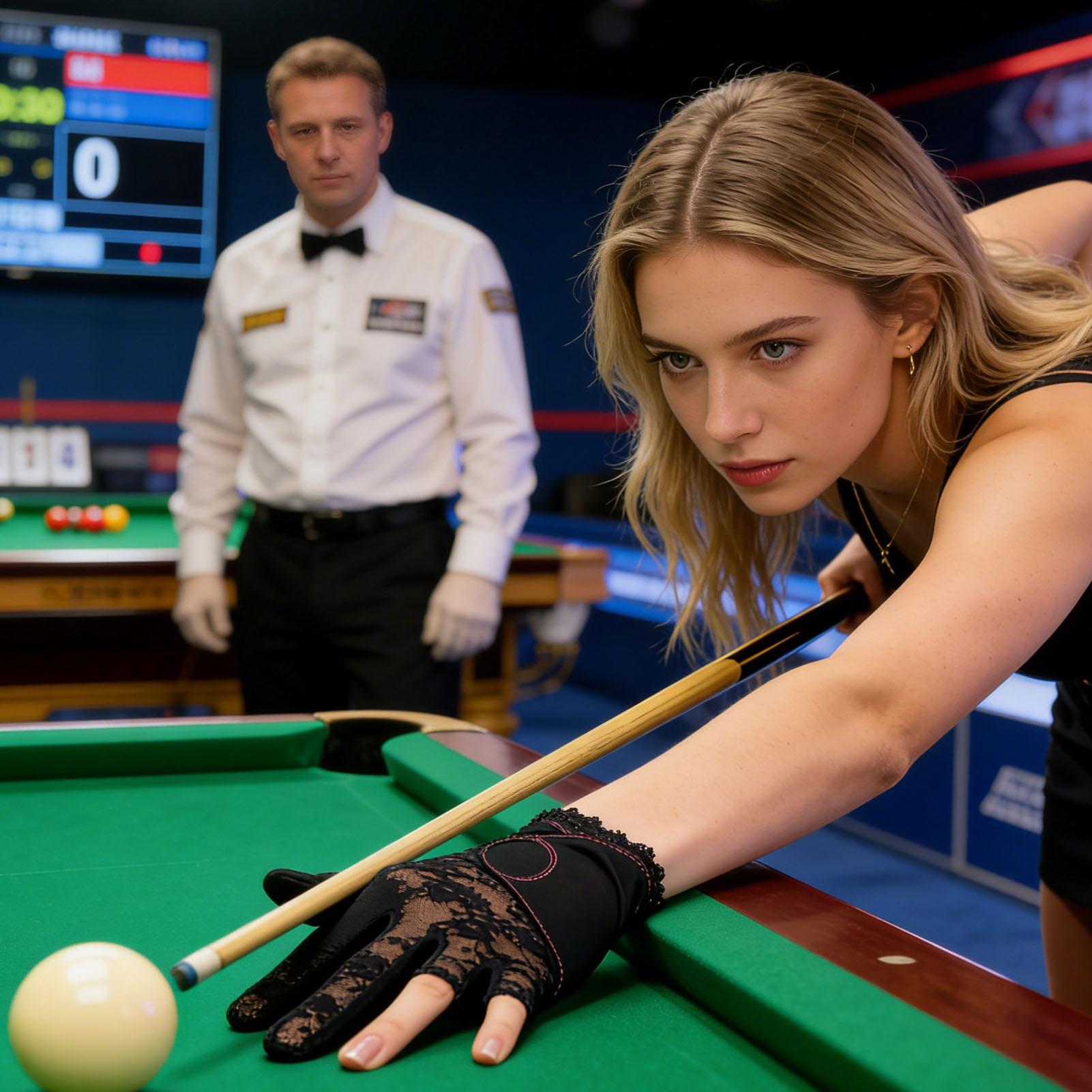 Home Gym Outdoor - Pool Glove Womens Lace Billiard Gear