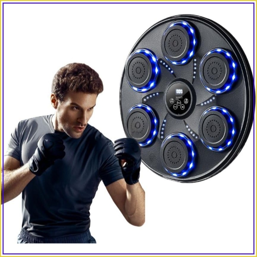 Home Gym Machine - Smart Music Boxing Machine with Gloves,