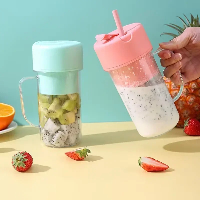 Home Gym Outdoor - Portable USB Rechargeable 300ml Electric Juicer