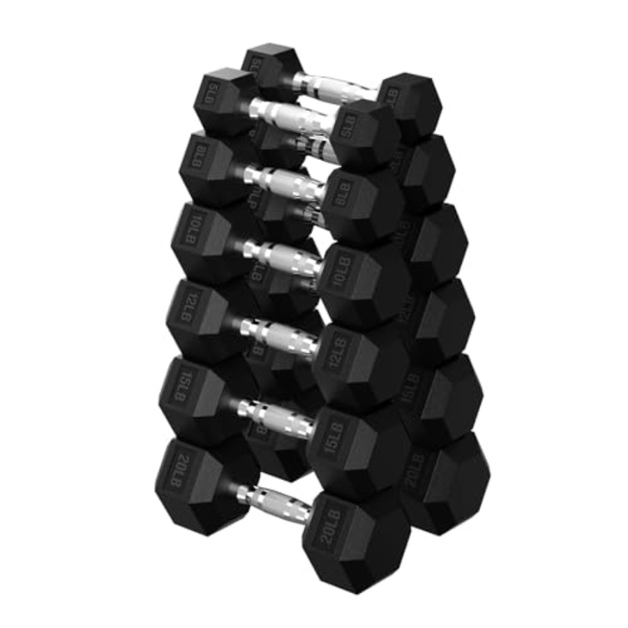 Hex Dumbbell 45-480 lb Set Rub - Hex Dumbbell Set review and price