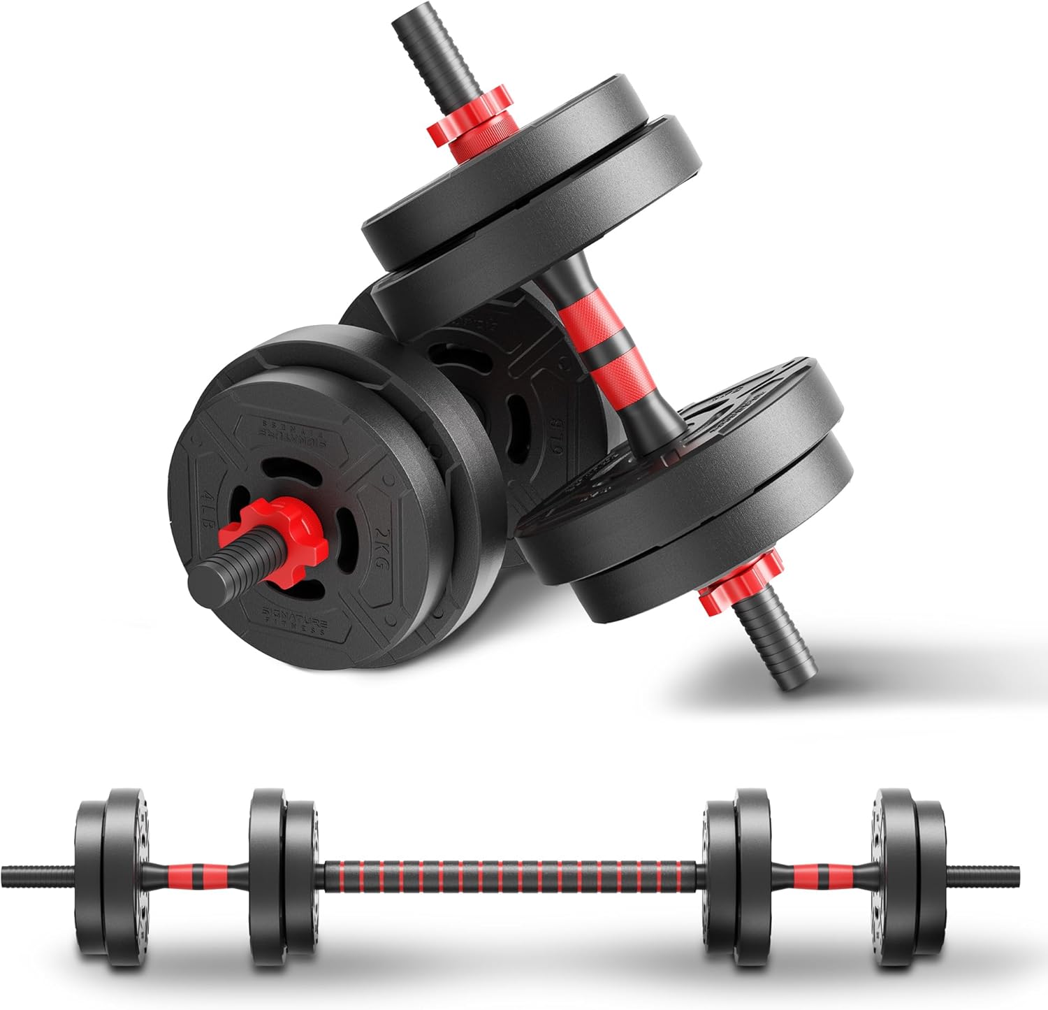 22lb 2-in-1 Adjustable Dumbbel - Home Gym Kit review and price