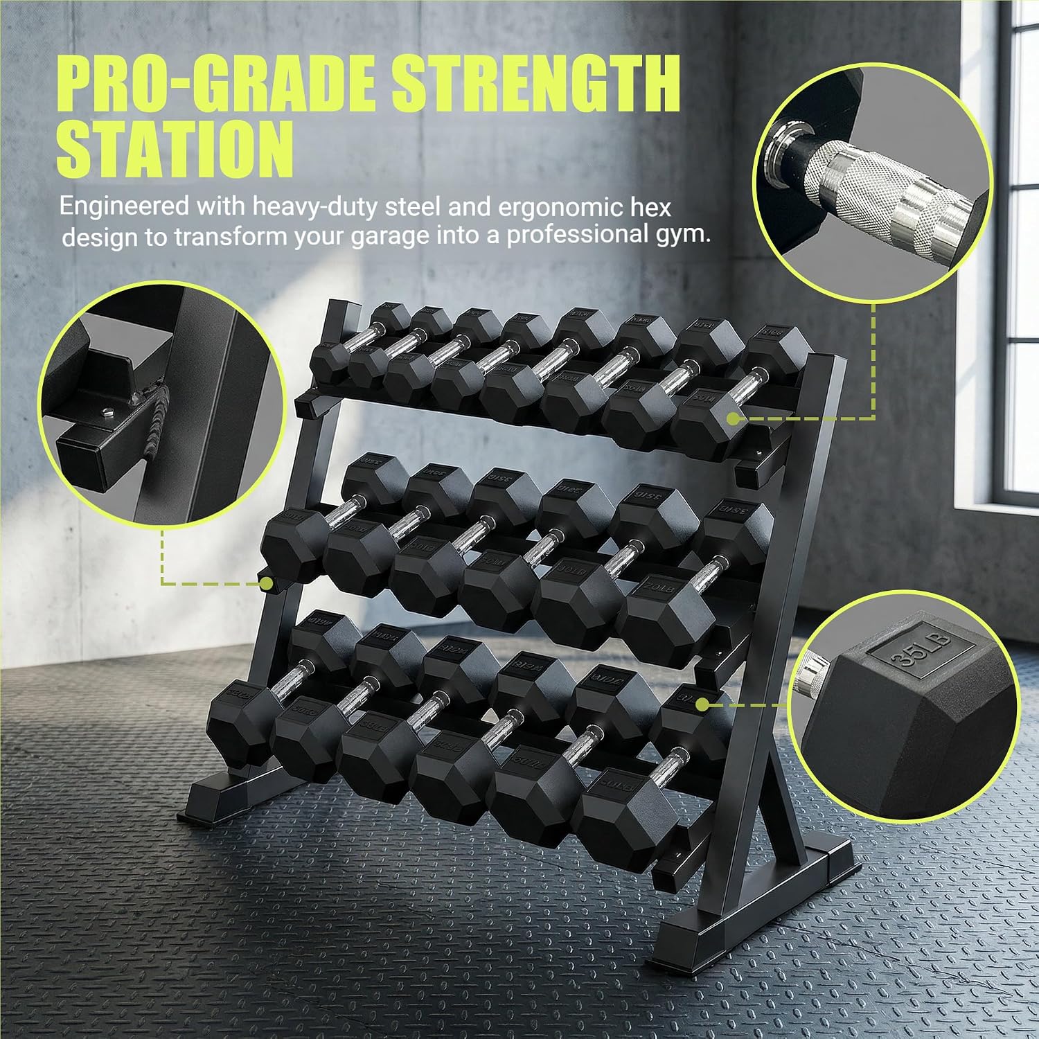 350/450/550 Lbs Hex Dumbbell S - Hex Dumbbell Set review and price