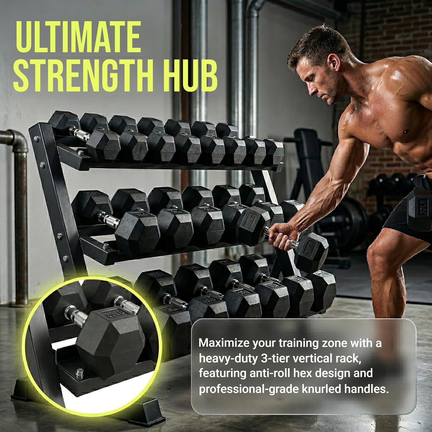350/450/550 Lbs Hex Dumbbell S - Hex Dumbbell Set review and price