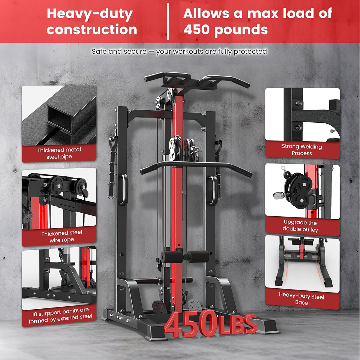 Pooboo Home Gym Machine - High - Home Gym Machine review and price