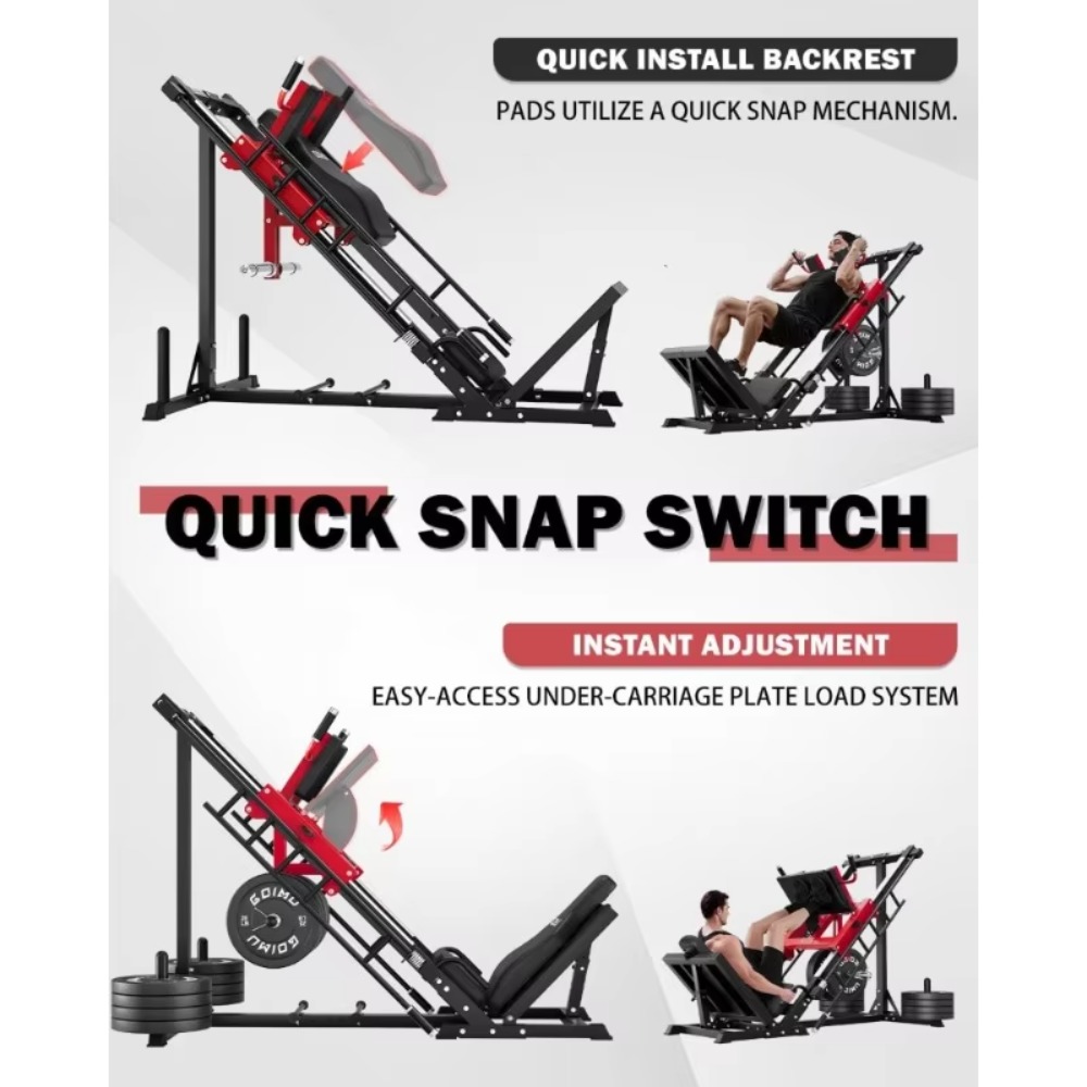 3-in-1 Leg Press Hack Squat Ma - Home Gym Quad Exercises review and price