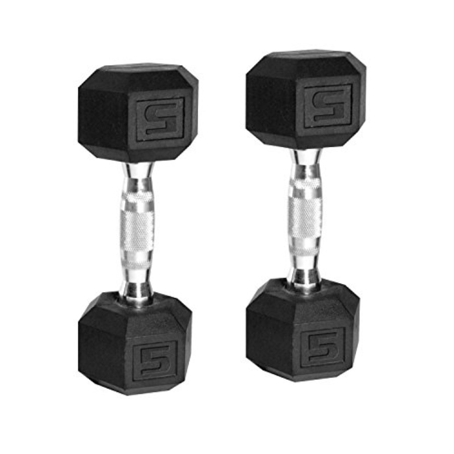 Coated Hex Dumbbell Weight Set - Hex Dumbbell Set review and price