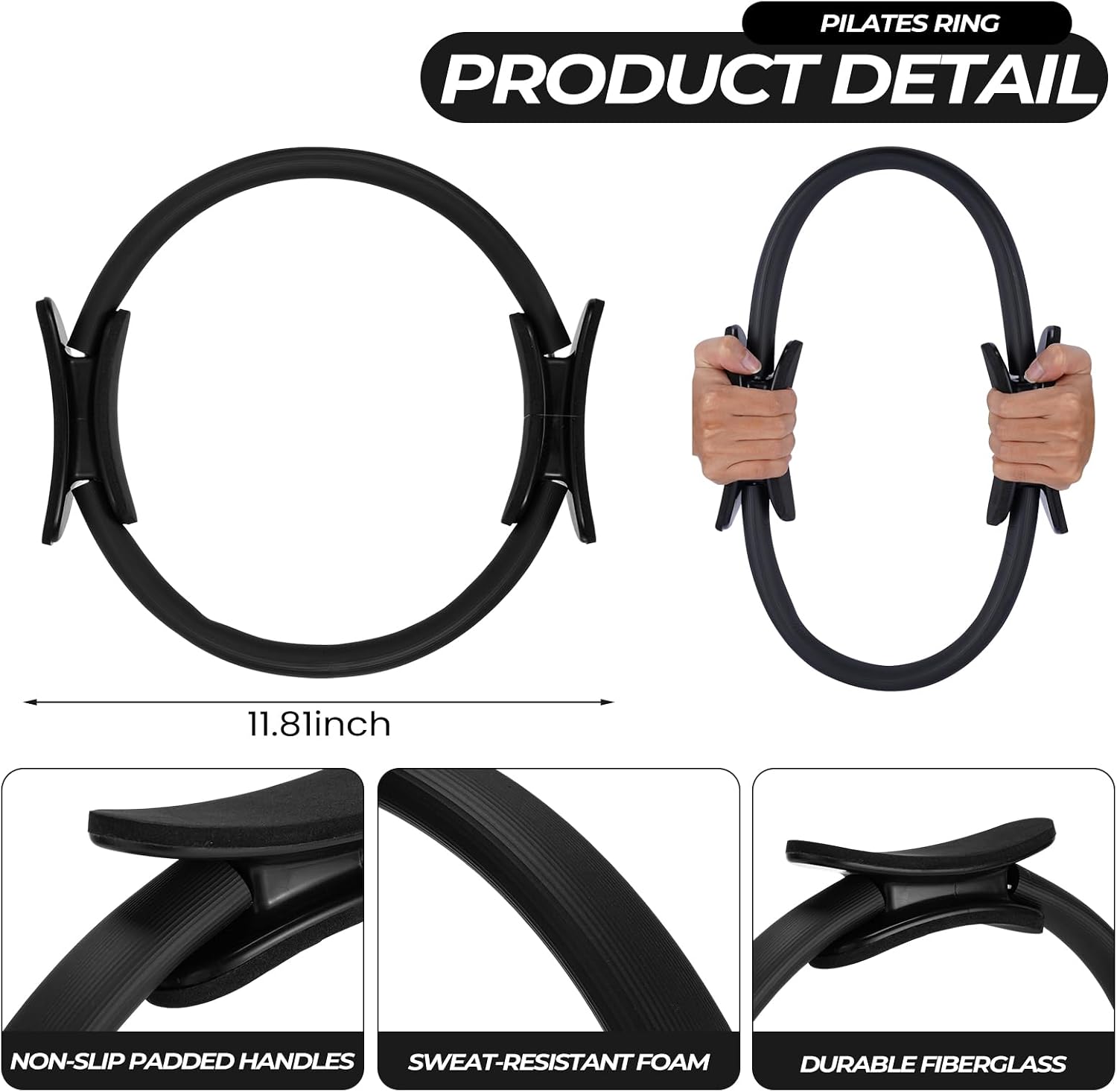 18 Pcs Pilates Ring And Ball S - Resistance Loop Mini Band review and price