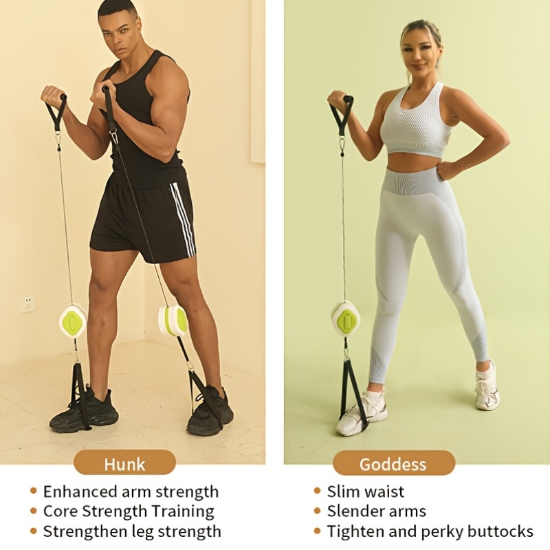 Portable Retractable Cable Tra - Home Gym Kit review and price