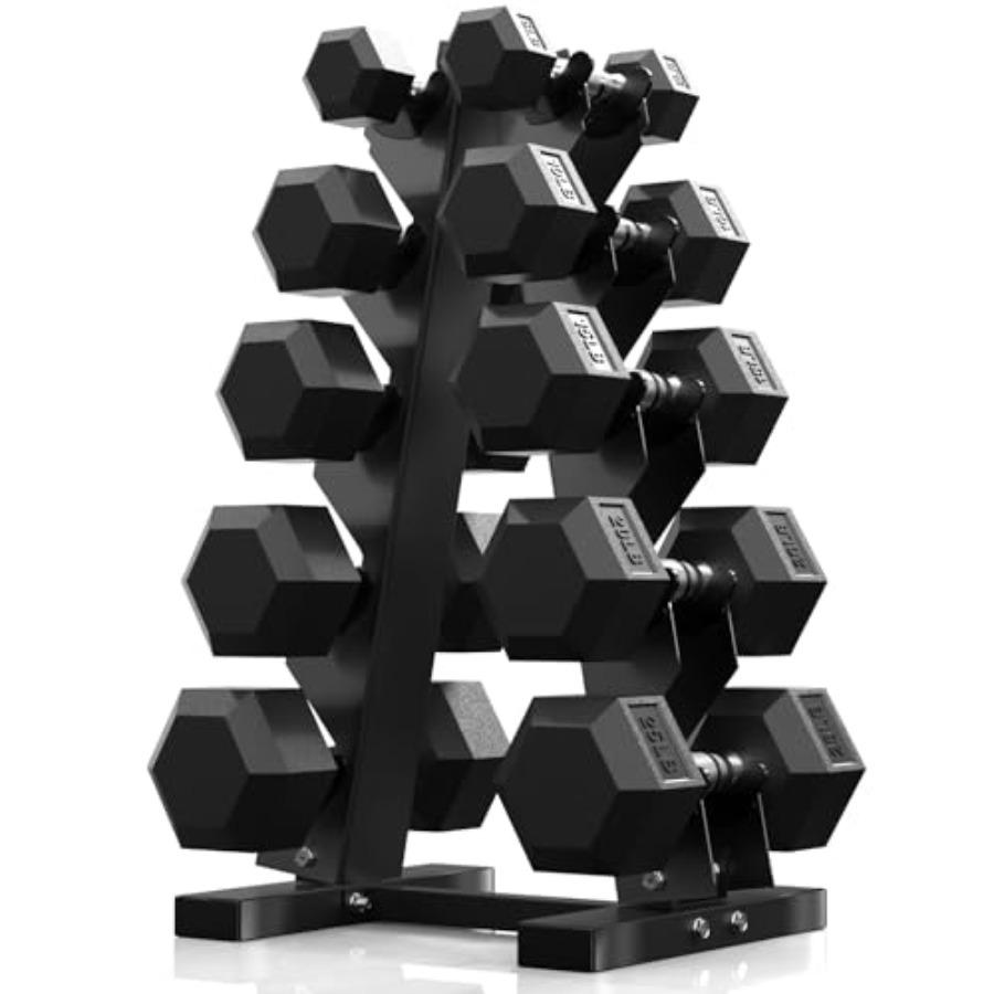Hex Dumbbell Sets with Rack 60 - Hex Dumbbell Set review and price